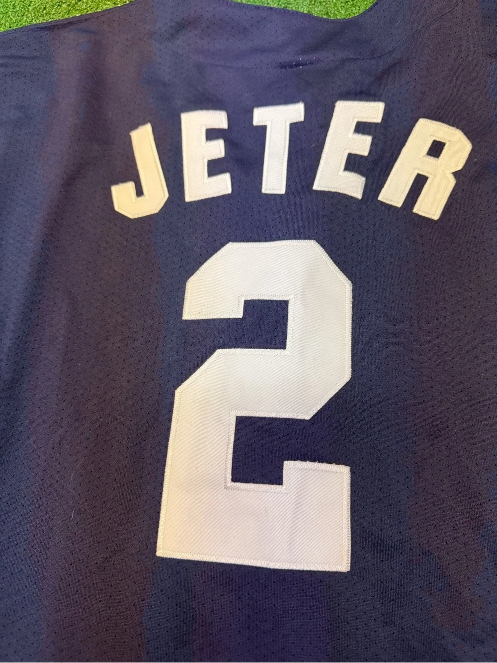NWT New York Yankees Derek Jeter #2 Blue Jersey Men's Size XXL Russell Athletic - Picture 6 of 8